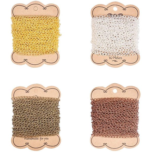 PandaHall Iron Twisted Chains, Unwelded, with Card Paper, Mixed Color, 5.5x3.5x0.5mm Iron Multicolor
PandaHall Iron Twisted Chains, Unwelded, with Card Paper, Mixed Color, 5.5x3.5x0.5mm Iron Multicolor