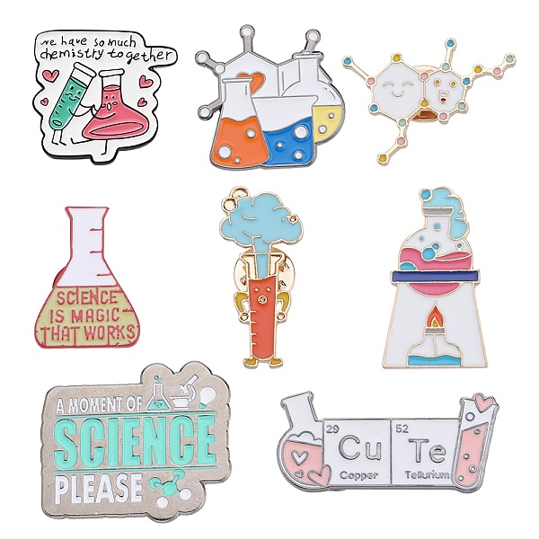 PandaHall SUNNYCLUE 8Pcs 8 Style Chemistry Theme Enamel Pin, Light Gold Alloy Badge for Backpack Clothes, Mixed Color..., Multicolor
PandaHall SUNNYCLUE 8Pcs 8 Style Chemistry Theme Enamel Pin, Light Gold Alloy Badge for Backpack Clothes, Mixed Color..., Multicolor