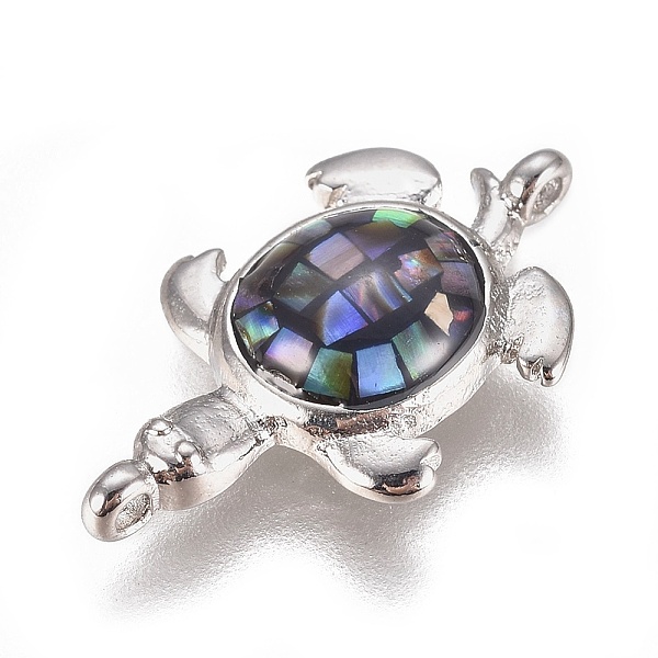PandaHall Abalone Shell/Paua Shell Links, with Brass Findings, Sea Turtle, Platinum, 12.5x21x4mm, Hole: 1.2mm Brass+Shell Tortoise
PandaHall Abalone Shell/Paua Shell Links, with Brass Findings, Sea Turtle, Platinum, 12.5x21x4mm, Hole: 1.2mm Brass+Shell Tortoise