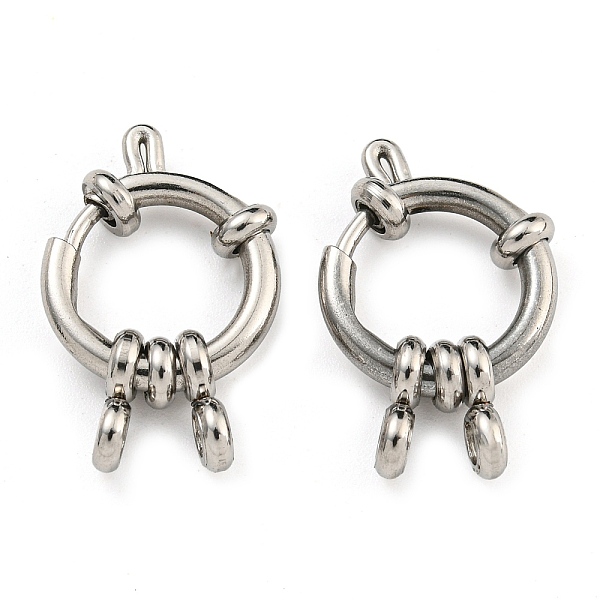 PandaHall 304 Stainless Steel Spring Ring Clasps, Ring, Stainless Steel Color, 14x4mm, Hole: 2.5mm 304 Stainless Steel
PandaHall 304 Stainless Steel Spring Ring Clasps, Ring, Stainless Steel Color, 14x4mm, Hole: 2.5mm 304 Stainless Steel