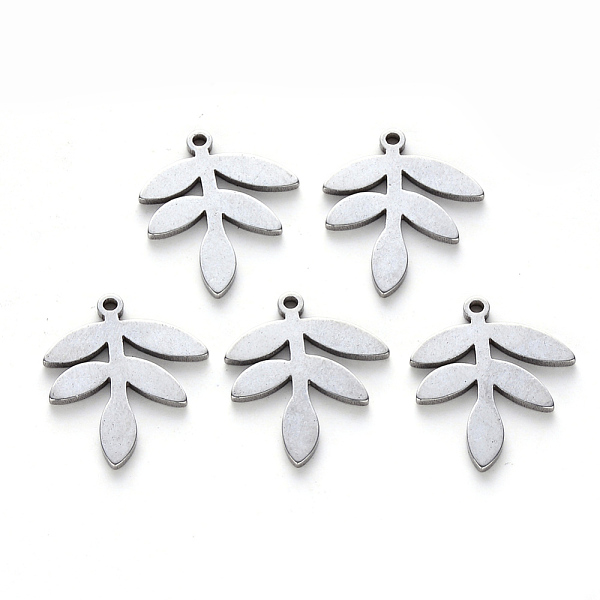 PandaHall 304 Stainless Steel Pendants, Laser Cut, Leaf, Stainless Steel Color, 18x15x1mm, Hole: 1.2mm 304 Stainless Steel Leaf
PandaHall 304 Stainless Steel Pendants, Laser Cut, Leaf, Stainless Steel Color, 18x15x1mm, Hole: 1.2mm 304 Stainless Steel Leaf