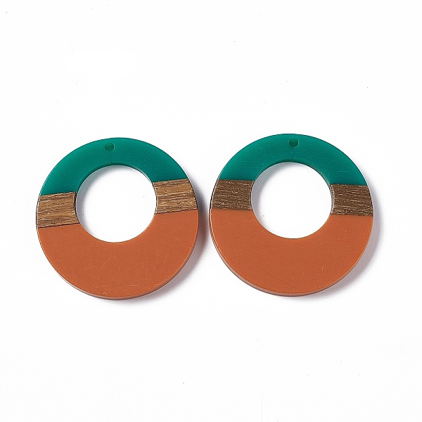 PandaHall Opaque Resin & Walnut Wood Pendants, Ring Charms, Chocolate, 38x3.5mm, Hole: 2mm Resin+Wood Ring Brown
PandaHall Opaque Resin & Walnut Wood Pendants, Ring Charms, Chocolate, 38x3.5mm, Hole: 2mm Resin+Wood Ring Brown