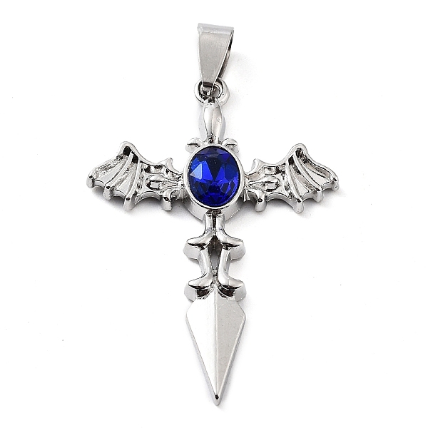 PandaHall Alloy Pendants, with Rhinestone, Cross Charms, Platinum, 45x31x4.5mm, Hole: 8x4.5mm Alloy+Rhinestone Cross Blue
PandaHall Alloy Pendants, with Rhinestone, Cross Charms, Platinum, 45x31x4.5mm, Hole: 8x4.5mm Alloy+Rhinestone Cross Blue
