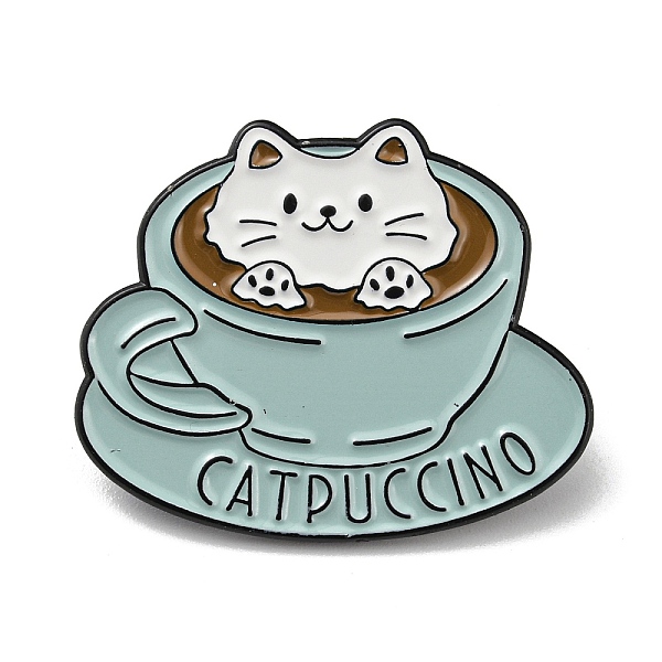 PandaHall Coffee Cat Alloy Enamel Brooch, for Men and Women, Pale Turquoise, 25x30.5x1.5mm Alloy+Enamel Tableware
PandaHall Coffee Cat Alloy Enamel Brooch, for Men and Women, Pale Turquoise, 25x30.5x1.5mm Alloy+Enamel Tableware