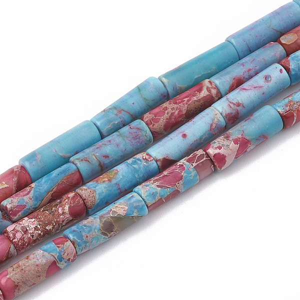 PandaHall Synthetic Gemstone Beads Strands, Turquoise and Regalite, Column, Sky Blue, 12~13x4~4.5mm, Hole: 1~1.2mm, about 30pcs/strand, 15.9...
PandaHall Synthetic Gemstone Beads Strands, Turquoise and Regalite, Column, Sky Blue, 12~13x4~4.5mm, Hole: 1~1.2mm, about 30pcs/strand, 15.9...