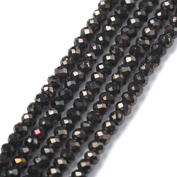 PandaHall Electroplate Glass Beads Strands, Full Plated, Faceted, Abacus, Gunmetal Plated, 2x1.5~1.6mm, Hole: 0.8mm, about 235 pcs/Strand...
PandaHall Electroplate Glass Beads Strands, Full Plated, Faceted, Abacus, Gunmetal Plated, 2x1.5~1.6mm, Hole: 0.8mm, about 235 pcs/Strand...