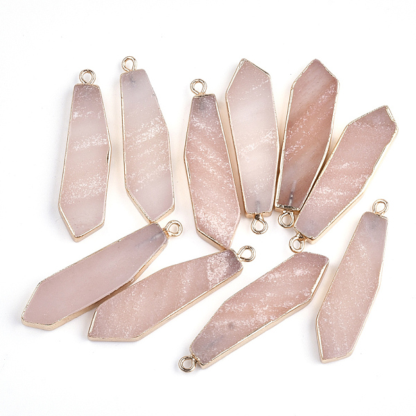 PandaHall Electroplate Natural Pink Aventurine Pendants, with Iron Findings, Sword, Golden, 42~43x10~11x4mm, Hole: 2mm Aventurine Others
PandaHall Electroplate Natural Pink Aventurine Pendants, with Iron Findings, Sword, Golden, 42~43x10~11x4mm, Hole: 2mm Aventurine Others