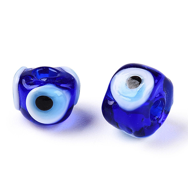 PandaHall Handmad Lampwork Beads, Rondelle with Evil Eye , Dark Blue, 7x5mm, Hole: 1.6mm Lampwork Rondelle
PandaHall Handmad Lampwork Beads, Rondelle with Evil Eye , Dark Blue, 7x5mm, Hole: 1.6mm Lampwork Rondelle
