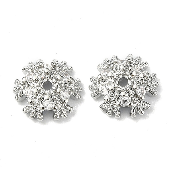 PandaHall Brass with Clear Cubic Zirconia Beads, Snowflake, Real Platinum Plated, 8x7.5x2.5mm, Hole: 1mm Brass+Cubic Zirconia Snowflake
PandaHall Brass with Clear Cubic Zirconia Beads, Snowflake, Real Platinum Plated, 8x7.5x2.5mm, Hole: 1mm Brass+Cubic Zirconia Snowflake