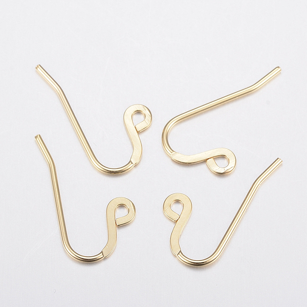 PandaHall 304 Stainless Steel French Earring Hooks, Flat Earring Hooks, Ear Wire, with Horizontal Loop, Golden, 12x22x0.9mm, Hole: 1.8mm, 19...
PandaHall 304 Stainless Steel French Earring Hooks, Flat Earring Hooks, Ear Wire, with Horizontal Loop, Golden, 12x22x0.9mm, Hole: 1.8mm, 19...