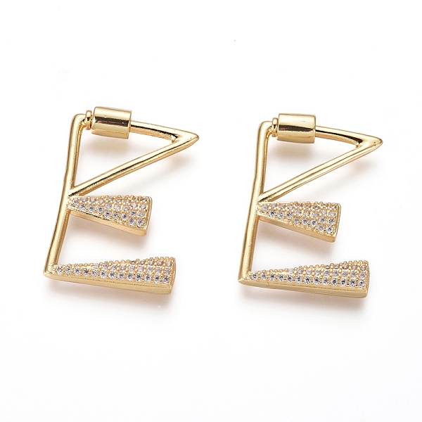 PandaHall Brass Micro Pave Cubic Zirconia Screw Carabiner Lock Charms, for Necklaces Making, Long-Lasting Plated, Letter, Golden, Clear...
PandaHall Brass Micro Pave Cubic Zirconia Screw Carabiner Lock Charms, for Necklaces Making, Long-Lasting Plated, Letter, Golden, Clear...