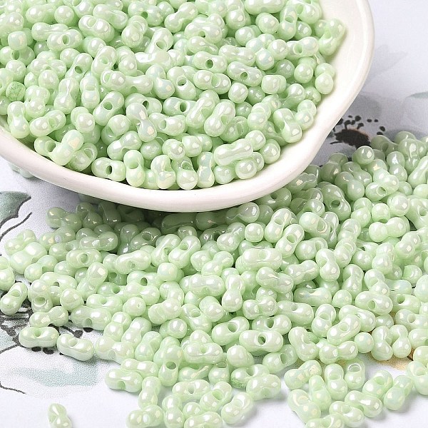 PandaHall Opaque Colours Luster Glass Seed Beads, Peanut, Pale Green, 6x3.5x3mm, Hole: 1mm, about 7258pcs/pound Glass Peanut
PandaHall Opaque Colours Luster Glass Seed Beads, Peanut, Pale Green, 6x3.5x3mm, Hole: 1mm, about 7258pcs/pound Glass Peanut