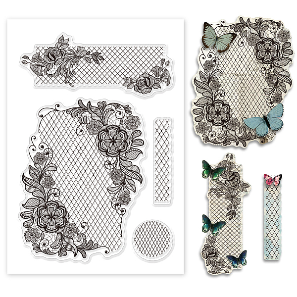 PandaHall PH Lace Border Stamps, Vintage Clear Stamps PVC Plastic Clear Stamps Transparent Seal Stamps for DIY Scrapbooking, Photo Album...
PandaHall PH Lace Border Stamps, Vintage Clear Stamps PVC Plastic Clear Stamps Transparent Seal Stamps for DIY Scrapbooking, Photo Album...