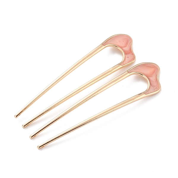 PandaHall Alloy Enamel Hair Forks, U-shaped, Vintage Decorative for Hair Diy Accessory, Golden, Dark Salmon, 107x25x3mm Alloy
PandaHall Alloy Enamel Hair Forks, U-shaped, Vintage Decorative for Hair Diy Accessory, Golden, Dark Salmon, 107x25x3mm Alloy
