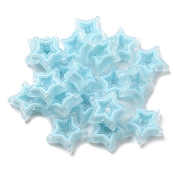 PandaHall Acrylic Beads, Bead in Bead, Star, Pale Turquoise, 21.5x22x6mm, Hole: 3mm, about 280pcs/500g Acrylic Star
PandaHall Acrylic Beads, Bead in Bead, Star, Pale Turquoise, 21.5x22x6mm, Hole: 3mm, about 280pcs/500g Acrylic Star