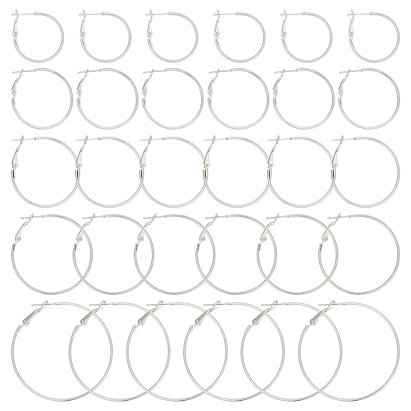 PandaHall Beebeecraft 1 Box 30Pcs Hoop Earring Findings Platinum Plated 5 Size Ring Earring Wire Hoop Earring for Jewellery Making Supplies...
PandaHall Beebeecraft 1 Box 30Pcs Hoop Earring Findings Platinum Plated 5 Size Ring Earring Wire Hoop Earring for Jewellery Making Supplies...