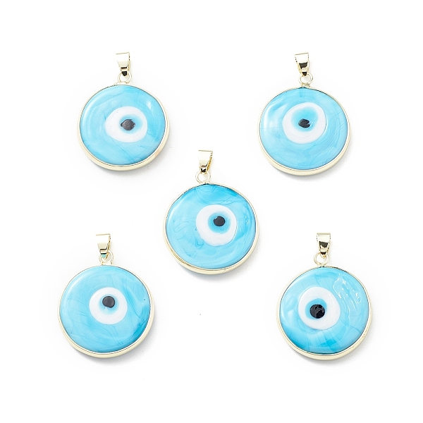 PandaHall Handmade Evil Eye Lampwork Pendants, with Rack Plating Light Gold Tone Brass Findings, Long-Lasting Plated, Lead Free & Cadmium...
PandaHall Handmade Evil Eye Lampwork Pendants, with Rack Plating Light Gold Tone Brass Findings, Long-Lasting Plated, Lead Free & Cadmium...