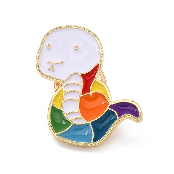 PandaHall Rainbow Color Snake Enamel Pin, Animal Alloy Enamel Brooch for Backpack Clothes, Light Gold, Colorful, 26.5x21x10mm, Pin: 1mm...
PandaHall Rainbow Color Snake Enamel Pin, Animal Alloy Enamel Brooch for Backpack Clothes, Light Gold, Colorful, 26.5x21x10mm, Pin: 1mm...