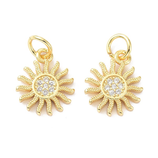 PandaHall Brass Cubic Zirconia Charms, with Jump Ring, Long-Lasting Plated, Lead Free & Cadmium Free, Sun, Real 18K Gold Plated, 13x11x1.8mm..., Clear
PandaHall Brass Cubic Zirconia Charms, with Jump Ring, Long-Lasting Plated, Lead Free & Cadmium Free, Sun, Real 18K Gold Plated, 13x11x1.8mm..., Clear