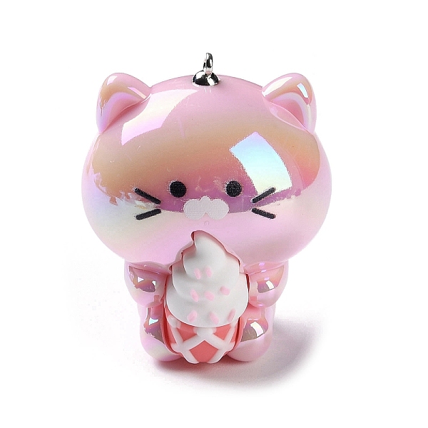 PandaHall Acrylic Pendants, Cat Shape with Silicone Ice Cream Charms, with Iron Loops, Pearl Pink, 44.5~45x38x35mm, Hole: 1.6mm Iron+Acrylic...
PandaHall Acrylic Pendants, Cat Shape with Silicone Ice Cream Charms, with Iron Loops, Pearl Pink, 44.5~45x38x35mm, Hole: 1.6mm Iron+Acrylic...