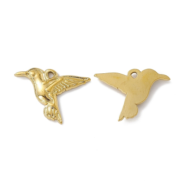 PandaHall Vacuum Plating 304 Stainless Steel Pendants, Bird Charms, Golden, 18x26x3mm, Hole: 1.6mm 304 Stainless Steel Bird
PandaHall Vacuum Plating 304 Stainless Steel Pendants, Bird Charms, Golden, 18x26x3mm, Hole: 1.6mm 304 Stainless Steel Bird