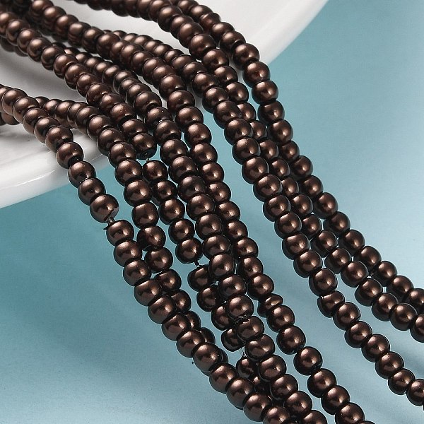 PandaHall Glass Pearl Beads Strands, Pearlized, Round, Saddle Brown, 3~4mm, Hole: 1mm, about 190~200200pcs/strand, 25.59 inch(65cm) Glass...
PandaHall Glass Pearl Beads Strands, Pearlized, Round, Saddle Brown, 3~4mm, Hole: 1mm, about 190~200200pcs/strand, 25.59 inch(65cm) Glass...