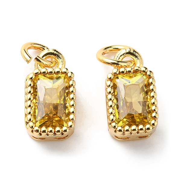 PandaHall Real 18K Gold Plated Brass Inlaid Cubic Zirconia Charms, with Jump Ring, Long-Lasting Plated, Rectangle, Yellow, 9.5x5x3.5mm, Jump...
PandaHall Real 18K Gold Plated Brass Inlaid Cubic Zirconia Charms, with Jump Ring, Long-Lasting Plated, Rectangle, Yellow, 9.5x5x3.5mm, Jump...