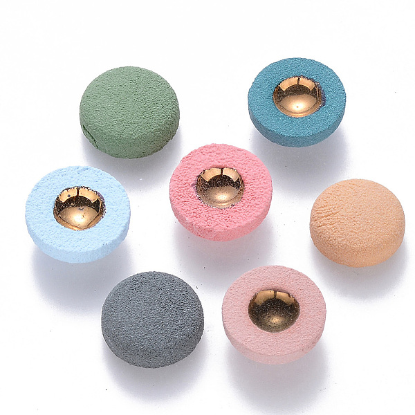 PandaHall Handmade Porcelain Cabochons, with Brushed Gold Color Concave, Frosted, Half Round, Mixed Color, 13x5mm Porcelain Half Round..., Multicolor
PandaHall Handmade Porcelain Cabochons, with Brushed Gold Color Concave, Frosted, Half Round, Mixed Color, 13x5mm Porcelain Half Round..., Multicolor
