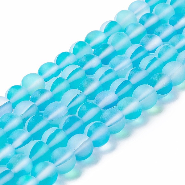 PandaHall Synthetic Moonstone Beads Strands, Frosted, Round, Light Sky Blue, 8mm, Hole: 1mm, about 43~47pcs/strand, 14.37''~15.08''...
PandaHall Synthetic Moonstone Beads Strands, Frosted, Round, Light Sky Blue, 8mm, Hole: 1mm, about 43~47pcs/strand, 14.37''~15.08''...