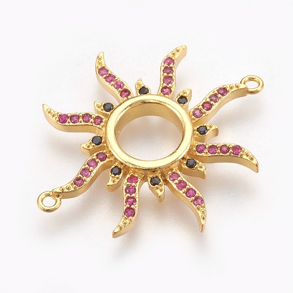 PandaHall Brass Micro Pave Cubic Zirconia Links, Long-Lasting Plated, Sun, Lead Free & Nickel Free & Cadmium Free, Hot Pink, Real 18K Gold...
PandaHall Brass Micro Pave Cubic Zirconia Links, Long-Lasting Plated, Sun, Lead Free & Nickel Free & Cadmium Free, Hot Pink, Real 18K Gold...