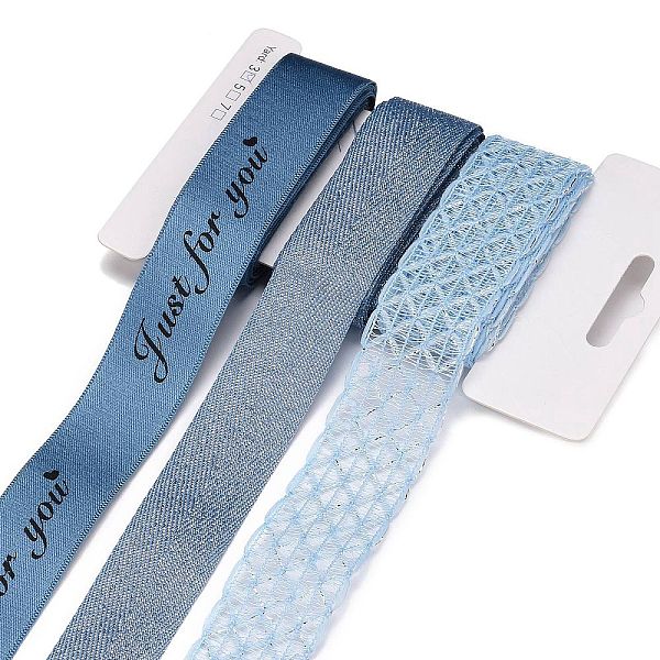 PandaHall 9 Yards 3 Styles Polyester Ribbon, for DIY Handmade Craft, Hair Bowknots and Gift Decoration, Sky Blue Color Palette, Steel Blue...
PandaHall 9 Yards 3 Styles Polyester Ribbon, for DIY Handmade Craft, Hair Bowknots and Gift Decoration, Sky Blue Color Palette, Steel Blue...