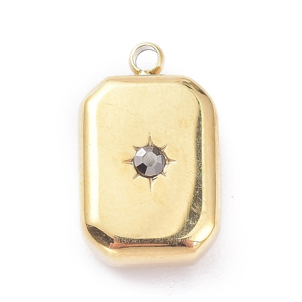 PandaHall Ion Plating(IP) 304 Stainless Steel Pendants, with Rhinestone, Octagon, Golden, 15x9x5mm, Hole: 1.4mm 304 Stainless Steel Octagon..., Clear
PandaHall Ion Plating(IP) 304 Stainless Steel Pendants, with Rhinestone, Octagon, Golden, 15x9x5mm, Hole: 1.4mm 304 Stainless Steel Octagon..., Clear