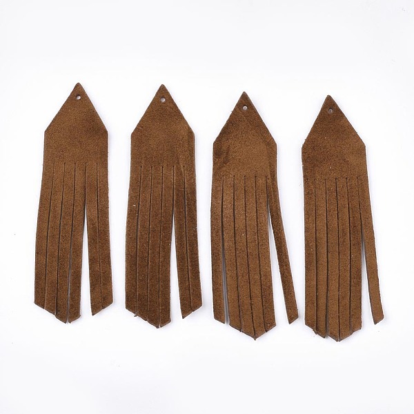 PandaHall Eco-Friendly Sheepskin Leather Tassel Big Pendants, Saddle Brown, 70x18x1mm, Hole: 1.2mm Leather Brown
PandaHall Eco-Friendly Sheepskin Leather Tassel Big Pendants, Saddle Brown, 70x18x1mm, Hole: 1.2mm Leather Brown