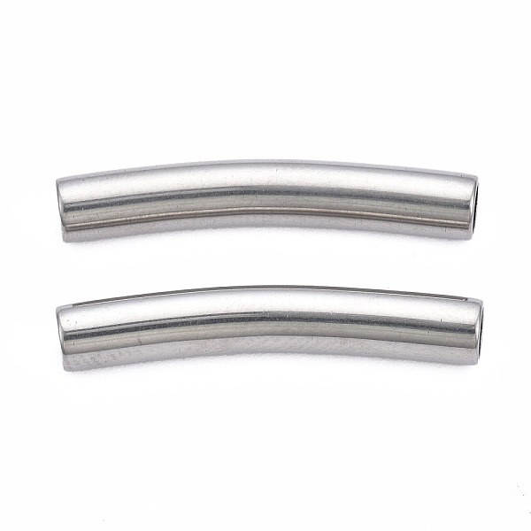 PandaHall 201 Stainless Steel Beads, Curve Tube, Stainless Steel Color, 25x5x4mm, Hole: 3mm 201 Stainless Steel Tube
PandaHall 201 Stainless Steel Beads, Curve Tube, Stainless Steel Color, 25x5x4mm, Hole: 3mm 201 Stainless Steel Tube