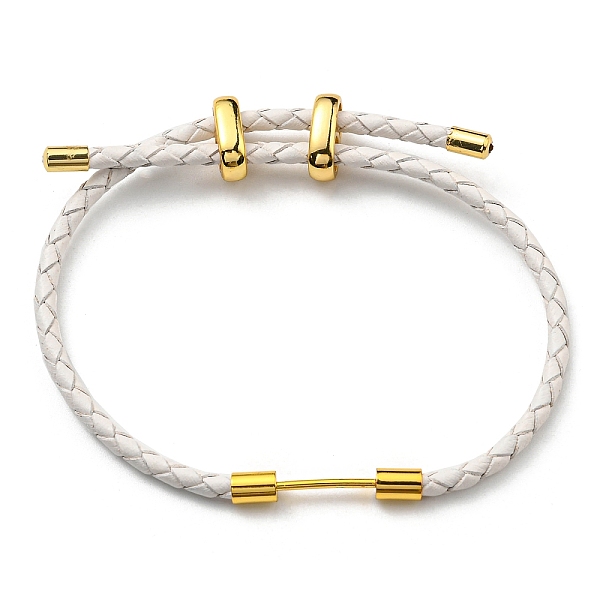PandaHall Brass Column Bar Link Bracelet with Leather Cords, Adjustable Bracelet for Women, WhiteSmoke, Inner Diameter: 5/8~3 inch..., White
PandaHall Brass Column Bar Link Bracelet with Leather Cords, Adjustable Bracelet for Women, WhiteSmoke, Inner Diameter: 5/8~3 inch..., White