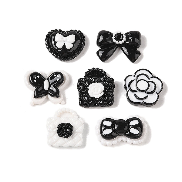 PandaHall Opaque Resin Decoden Cabochons, Bowknot & Flower & Heart, Mixed Shapes, Black, 19~27x20x8mm Resin Mixed Shapes Black
PandaHall Opaque Resin Decoden Cabochons, Bowknot & Flower & Heart, Mixed Shapes, Black, 19~27x20x8mm Resin Mixed Shapes Black