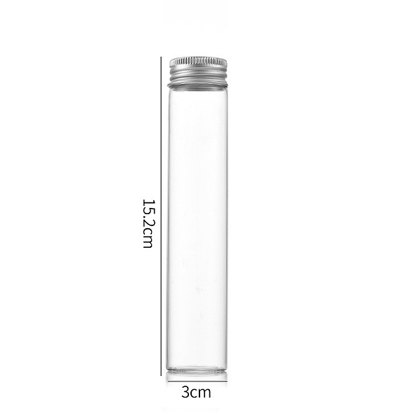PandaHall Clear Glass Bottles Bead Containers, Screw Top Bead Storage Tubes with Aluminum Cap, Column, Silver, 3x15cm, Capacity: 90ml...
PandaHall Clear Glass Bottles Bead Containers, Screw Top Bead Storage Tubes with Aluminum Cap, Column, Silver, 3x15cm, Capacity: 90ml...