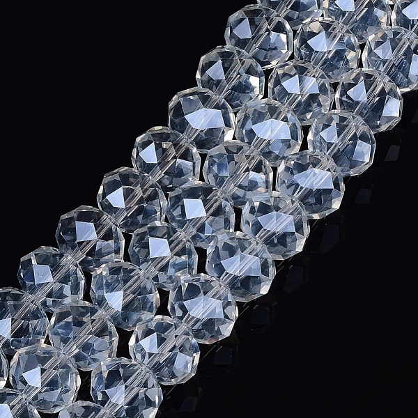 PandaHall Glass Beads Strands, Pearl Luster Plated, Crystal Suncatcher, Faceted Rondelle, Clear, 16x12mm, Hole: 1mm, about 48pcs/strand, 22...
PandaHall Glass Beads Strands, Pearl Luster Plated, Crystal Suncatcher, Faceted Rondelle, Clear, 16x12mm, Hole: 1mm, about 48pcs/strand, 22...