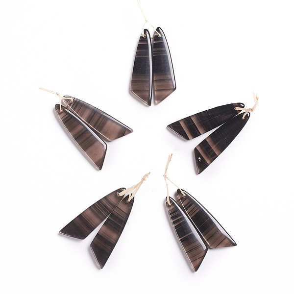 PandaHall Natural Gemstone Pendants, for Jewelry Making, Wing, 43~44.5x10~11x3.5~5mm, Hole: 1.2mm Obsidian Wing
PandaHall Natural Gemstone Pendants, for Jewelry Making, Wing, 43~44.5x10~11x3.5~5mm, Hole: 1.2mm Obsidian Wing