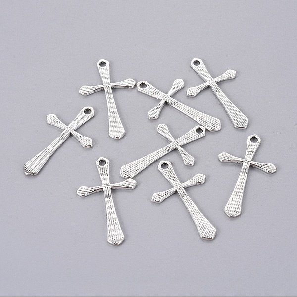PandaHall Alloy Pendants, Lead Free and Cadmium Free, Cross, Antique Silver, 33x19x1.5mm, Hole: 1mm Alloy Cross
PandaHall Alloy Pendants, Lead Free and Cadmium Free, Cross, Antique Silver, 33x19x1.5mm, Hole: 1mm Alloy Cross