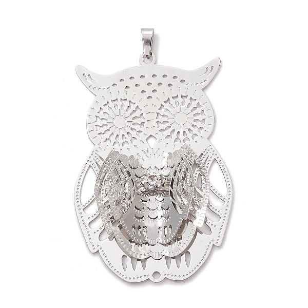 PandaHall Brass Rhinestone Pendants, Filigree Charms, Platinum, Owl, 38x51x6mm, Hole: 6x3mm Brass+Rhinestone Owl
PandaHall Brass Rhinestone Pendants, Filigree Charms, Platinum, Owl, 38x51x6mm, Hole: 6x3mm Brass+Rhinestone Owl