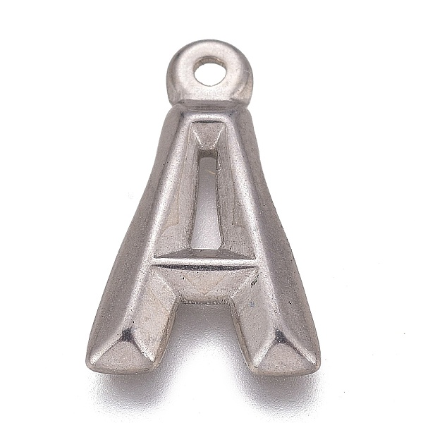 PandaHall 304 Stainless Steel Pendants, Alphabet, Letter.A, 16x10x1.8mm, Hole: 1.2mm 304 Stainless Steel Letter A
PandaHall 304 Stainless Steel Pendants, Alphabet, Letter.A, 16x10x1.8mm, Hole: 1.2mm 304 Stainless Steel Letter A