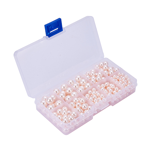 PandaHall 340 pcs Environmental Dyed Glass Pearl Round Pearlized Beads, LavenderBlush, 5,6,8,10mm Various Size, Hole: 1.2-1.5mm Glass..., Pink
PandaHall 340 pcs Environmental Dyed Glass Pearl Round Pearlized Beads, LavenderBlush, 5,6,8,10mm Various Size, Hole: 1.2-1.5mm Glass..., Pink