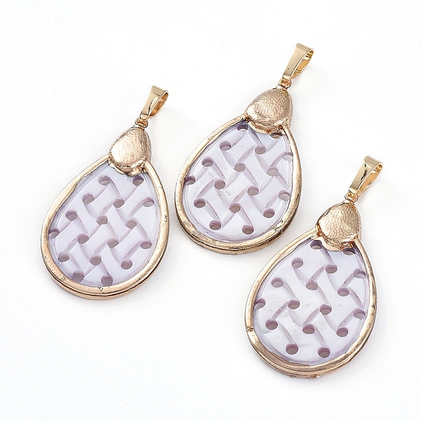 PandaHall Electroplated Shell Pendants, with Brass Penadant Findings, Teardrop, Golden, 40.5x23.5x2.8mm, Hole: 8x5mm Shell Teardrop Purple
PandaHall Electroplated Shell Pendants, with Brass Penadant Findings, Teardrop, Golden, 40.5x23.5x2.8mm, Hole: 8x5mm Shell Teardrop Purple