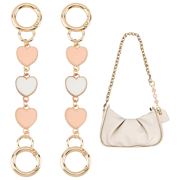 PandaHall WADORN 2pcs Heart Shape Crossbody Bag Strap Extender, Shoulder Bag Chain Strap Extender Replacement Short Decorative Chain for..., Pink
PandaHall WADORN 2pcs Heart Shape Crossbody Bag Strap Extender, Shoulder Bag Chain Strap Extender Replacement Short Decorative Chain for..., Pink