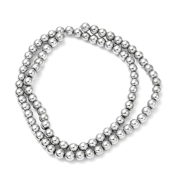 PandaHall Electroplate Synthetic Non-magnetic Hematite Beads Strands, Round, Platinum Plated, 4.5~5mm, Hole: 0.8mm, about 86~87pcs/strand...
PandaHall Electroplate Synthetic Non-magnetic Hematite Beads Strands, Round, Platinum Plated, 4.5~5mm, Hole: 0.8mm, about 86~87pcs/strand...