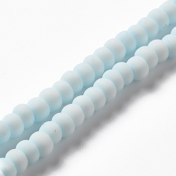 PandaHall Handmade Frosted Porcelain Beads, Flat Round, Light Cyan, 4x3mm, Hole: 0.8mm, about 134pcs/strand, 15.55 inch(39.5cm) Porcelain...
PandaHall Handmade Frosted Porcelain Beads, Flat Round, Light Cyan, 4x3mm, Hole: 0.8mm, about 134pcs/strand, 15.55 inch(39.5cm) Porcelain...