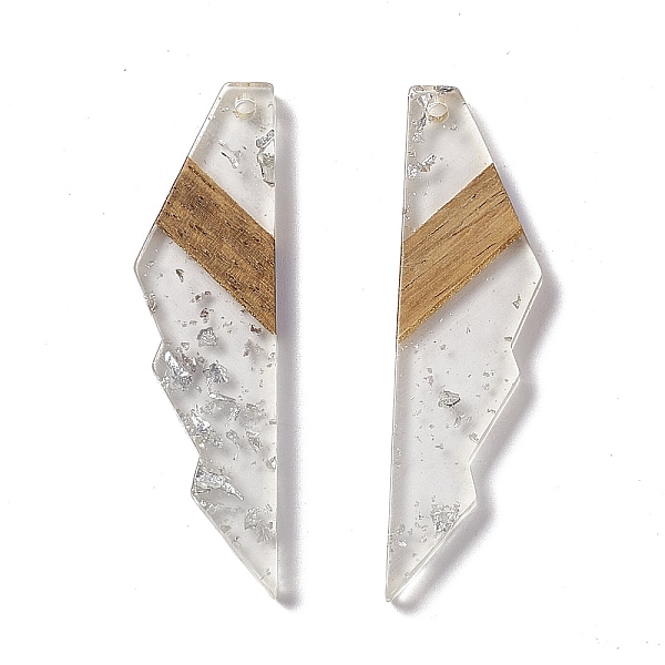 PandaHall Transparent Resin & Walnut Wood Big Pendants, Jagged Shape Charms with Silver Foil, Clear, 53x14x3mm, Hole: 2mm Resin+Wood Others...
PandaHall Transparent Resin & Walnut Wood Big Pendants, Jagged Shape Charms with Silver Foil, Clear, 53x14x3mm, Hole: 2mm Resin+Wood Others...