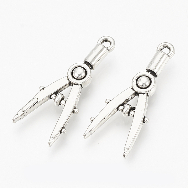 PandaHall Tibetan Style Alloy Pendants, Compasses, Cadmium Free & Lead Free, Antique Silver, 28x11x4mm, Hole: 1.5mm, about 660pcs/1000g...
PandaHall Tibetan Style Alloy Pendants, Compasses, Cadmium Free & Lead Free, Antique Silver, 28x11x4mm, Hole: 1.5mm, about 660pcs/1000g...