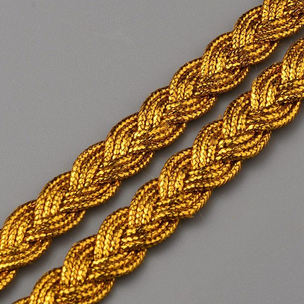 PandaHall Filigree Corrugated Lace Ribbon, Wave Shape, for Clothing Accessories, Gold, 1/4 inch(8mm), 17.5 yards/set Polyester Gold
PandaHall Filigree Corrugated Lace Ribbon, Wave Shape, for Clothing Accessories, Gold, 1/4 inch(8mm), 17.5 yards/set Polyester Gold